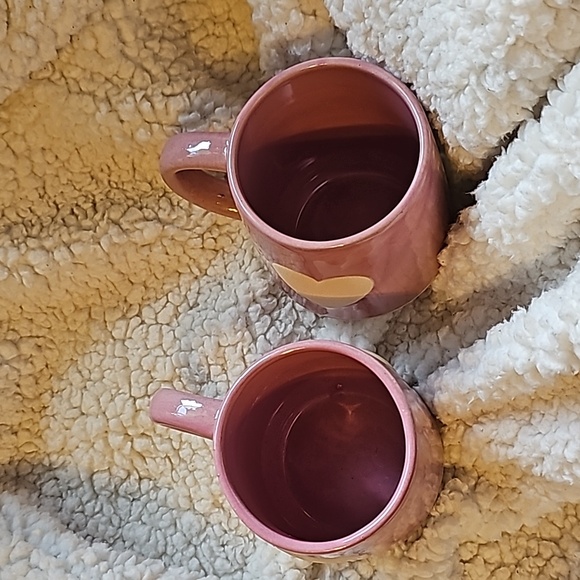 Pink heart mugs - set of 2 - Picture 6 of 7
